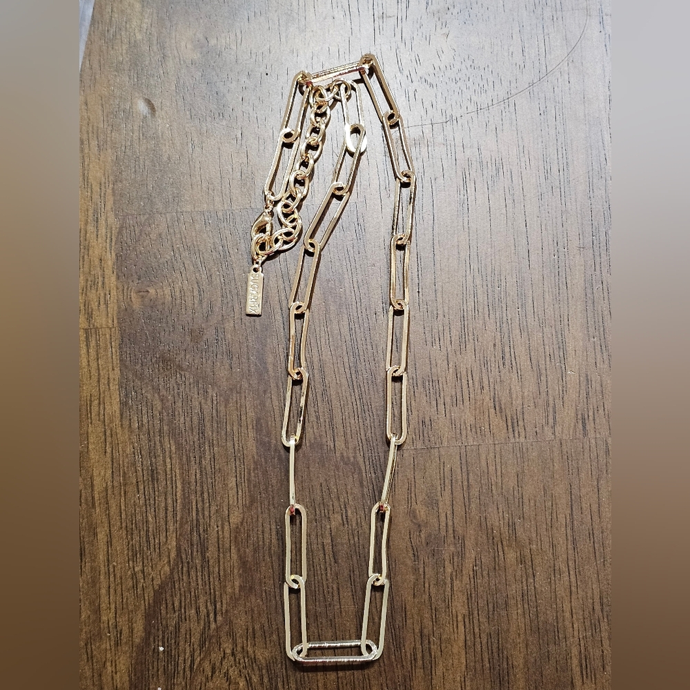 Sugarfix by Baublebar Paperclip Golden Goldtone Necklace - Picture 6 of 8